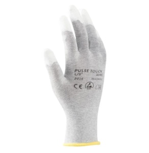 Manusi de protectie statica Ardon PULSE TOUCH ESD, cu poliuretan la degete 10 GRI