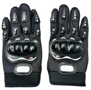 Manusi Moto, ATV cu Protectii pentru Monturi, Culoare Neagra, Marime L - Img 3
