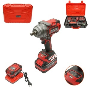 Masina de insurubat cu impact 1/2 inch 900W, 2 acumulatori 21V, 4Ah Li-ion, LED, Brushless, 1100Nm, 0-1400/1900/2400rpm Breckner Germany