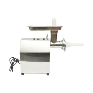 Masina de tocat carne electrica inox 600W, 220V, capacitate 100 kg/h, adaptor carnati, 2 site si 2 cutite incluse 340x185x365mm - Img 4