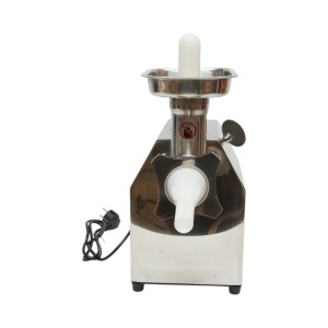 Masina de tocat carne electrica inox + otel 1200W, 220V, capacitate 100 kg/h, adaptor carnati, 1 sita si 1 cutit incluse 340x185x365mm - Img 6