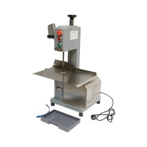 Masina electrica de taiat carne si oase 850W, 220V, viteza taiere 9.5 m/s, lama fierastrau 1200mm
