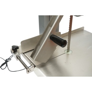Masina electrica de taiat carne si oase 850W, 220V, viteza taiere 9.5 m/s, lama fierastrau 1200mm - Img 11