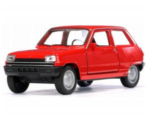 Masina jucarie metalica Renault 5 rosu 1:34