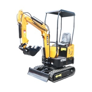 Mini excavator 1T pe senile cu semicabina, motor diesel 9.5CP, adancime sapare 1750mm, capacitate ridicare 350kg, latime cupa 380mm THOR