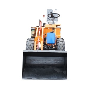 Mini incarcator frontal electric cu 3 roti, 2 motoare 1800W/1300W, baterie 48V/52Ah, capacitate ridicare 200kg, cupa 900x450x370mm - Img 3