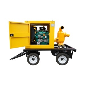 Motopompa agricola diesel pentru ape murdare 39CP, 6 toli autoamorsanta, debit 200 m3/h pe remorca tractabila KONIG TRAKTOREN - Img 7