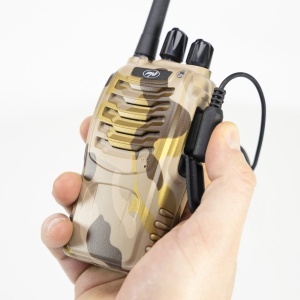 Pachet 8 statii radio portabile PNI PMR R40 CAMO 0.5W, 16 PMR, Li-Ion 1200mAh cu incarcatoare si casti incluse - Img 4