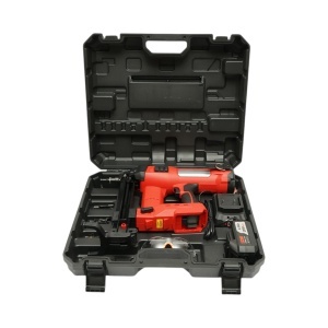 Pistol de batut cuie in beton si metal cu acumulator 20V, 4Ah Li-ion, LED, brushless, 100 Joule, cuie 15-40mm, diametru 2.7-3mm, magazie 33 cuie Breckner Germany - Img 2