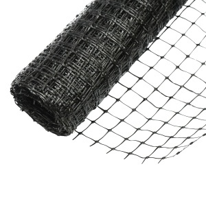 Plasa gard delimitare lucrari 90cmx10m cu ochi 20x20mm,negru