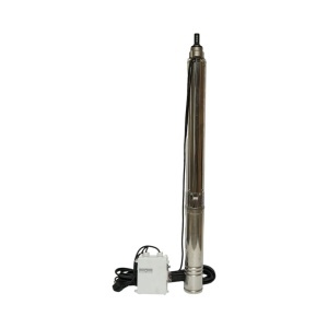 Pompa apa submersibila inox 2.2kW, 220V, D100mm, debit 6 m3/h, inaltime refulare 105m, 15 turbine ceramice, racire pe ulei, panou de control K90QJD2-105/15-2.2 Breckner Germany - Img 4