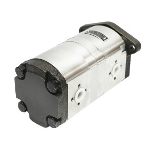 Pompa hidraulica cu sens rotatie stanga, debit 14+8cm3 pentru Claas, Renault 7700035525 - Img 2
