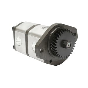 Pompa hidraulica dubla debit 28+12cm3, pinion 93.05mm, Z=31 pentru John Deere OEM RE72058, RE73947 - Img 5