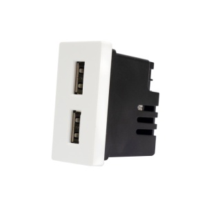 Priza alimentare 2 x USB PNI UB20, 5V 2.4A, max. 12W, modulara, tip F 1/2, montaj incastrat - Img 6