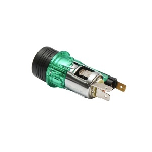 Priza cu bricheta auto universala fi28 12/24V 10A, cu lumina integrata verde Breckner Germany - Img 4