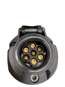 Priza PVC 7+1 pini, impermeabila, cu accesorii de montaj - Img 3