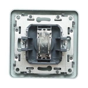 Priza TV neagra incastrata PC 80x80mm - Img 3