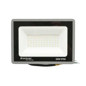 Proiector LED 50W, 100-265V, 6500K, 5000lm tip Flood 200x145x28mm IP66 Breckner Germany - Img 2
