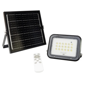 Reflector LED PNI GreenHouse WS50 PRO 50W cu panou solar 6W, acumulator 5000mAh, 800lm, telecomanda, timing si luminozitate reglabila, 6500 K, IP65 - Img 3