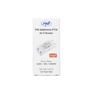 Releu inteligent PNI SafeHome PT10 WiFi, ON / OFF iesire 230V 10A, comanda prin internet, aplicatie de mobil Tuya Smart integrare in scenarii si automatizari smart cu alte produse compatibile Tuya - Img 2