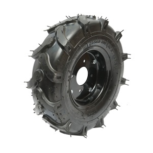 Roata completa 500/8 crampon 6PR cu janta neagra