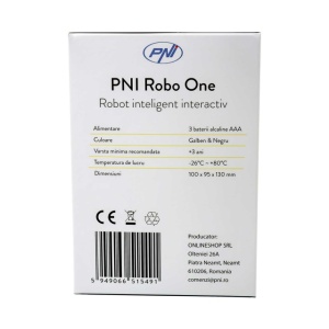 Robot inteligent interactiv PNI Robo One, control vocal, butoane tactile, galben - Img 8