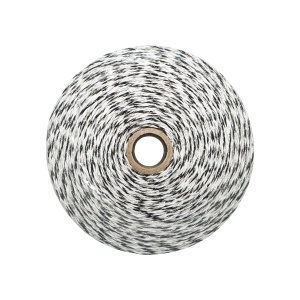 Rola fir negru-alb fi 3mm 5x0.2mm inox, 1x0.25 cupru 0.4 Ohm/m, 500m gard electric Breckner Germany - Img 4