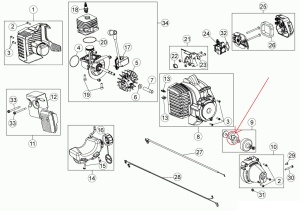 Saboti ambreiaj motocoasa MTD (753-05860) - Img 2