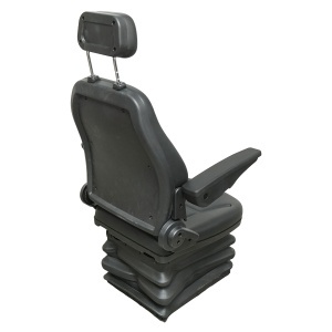 Scaun universal reglabil pe inaltime si greutate 40-120Kg, cotiere si spatar rabatabil 50-90° pentru tractor, utilaje agricole, industriale, stivuitor - Img 4
