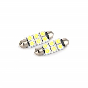 Set 2 becuri led sofit 24V SV8.5 ALBE