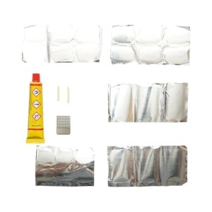Set 24 petice vulcanizare anvelope si camere de aer 24x35mm, 25mm, 32x50mm + 1 tub adeziv 20ml - Img 4