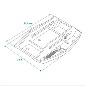Set 4 picioare stabilizare cu arc pentru rulota 27.5 x 20.5 cm - Img 6