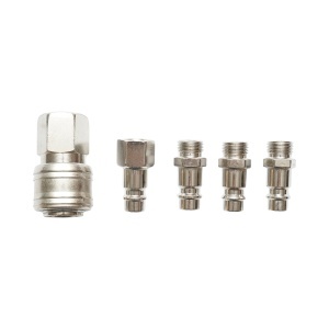 Set 5 cuple rapide 1/4 pentru furtunuri aer comprimat si scule pneumatice
