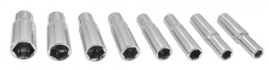 Set chei tubulare lungi, 1/4" 6-13 mm, Verke - Img 3