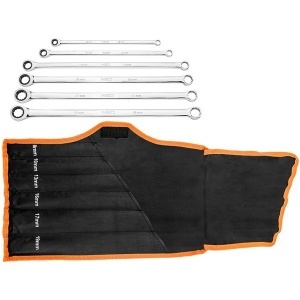 Set cheie combinate inelare cu clichet 8-19mm, set 6 buc