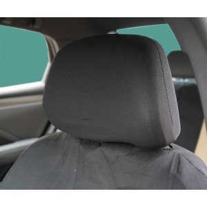 Set huse scaune auto universale crem-negru, material textil 8 piese - Img 10