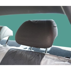 Set huse scaune auto universale gri-negru, material textil 8 piese - Img 9