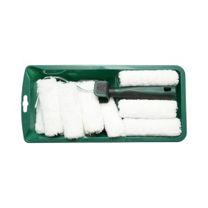 Set mini trafalet cu 10 role microfibra 10cm, maner 2K, tavita vopsea, rezerva tavita 13 piese Breckner Germany - Img 9