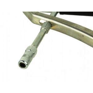 Set pistol + 2 furtunuri pentru gresoare manuale si pneumatice VERKE - Img 2
