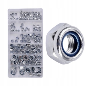 Set piulite hexagonale din otel, 146 buc WAART - Img 3