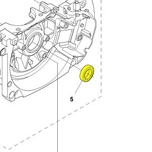 Simering ambielaj Husqvarna 40, 51, 55, 262, 346, 353, 357XP, 359, 365, 372XP, 570, 575XP, 576 (original) - Img 2