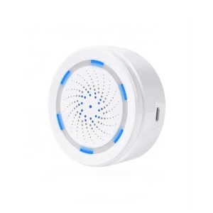 Sirena inteligenta de interior PNI SafeHome PT008 WiFi, aplicatie de mobil Tuya Smart, integrare in scenarii si automatizari smart cu alte produse compatibile Tuya, Alexa si Google Assistant - Img 4