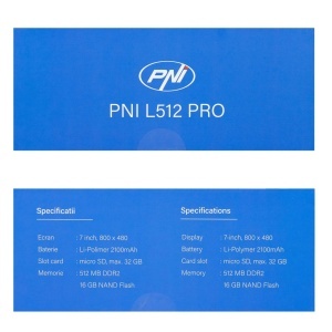 Sistem de navigatie GPS PNI L512 PRO cu parasolar, 7 inch, 800 MHz, 512MB DDR, harta Full Europe inclusa - Img 2