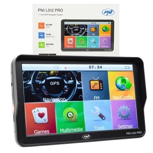 Sistem de navigatie GPS PNI L512 PRO cu parasolar, 7 inch, 800 MHz, 512MB DDR, harta Full Europe inclusa - Img 12