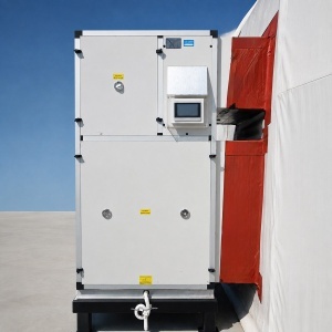 Sistem instalatie climatizare industriala 272.960 BTU, 80kW, 380V, functie incalzire si ventilatie, debit aer 17.500m3/h pentru corturi, hale, depozite 500–750m2 - Img 6