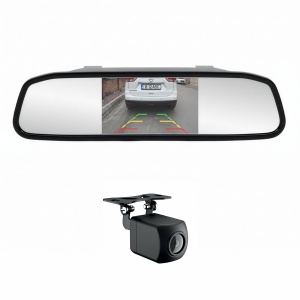 Sistem parcare wireless PNI Escort P20 cu display LCD 4.3 inch integrat in oglinda retrovizoare si camera marsarier 480P, unghi 110 grade - Img 7
