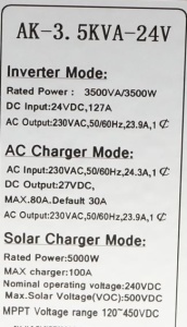Sistem solar fotovoltaic cu invertor 3.5KW 220V ON-Grid Hibrid 100A MPPT Breckner Germay - Img 7