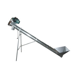 Snec transportor cereale orizontal 3m, 220V, 3kW, diametru 160mm, capacitate 10-15 T/h, cuva de alimentare si suport THOR
