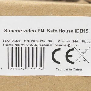 Sonerie video PNI Safe House IDB20, 2 MP, ONVIF, detectie miscare, detectie umana, slot card micro SD, iesire yala electromagnetica, audio bidirectional, compatibila cu soneria interioara PNI SN15 - Img 7