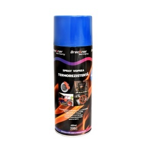 Spray vopsea acrilic termorezistent la 400 grade albastru 450ml Breckner Germany